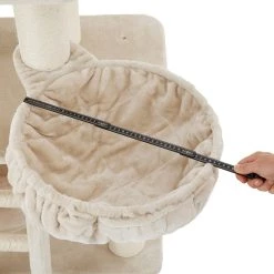 Vente flash 👏 Tectake Arbre à chat GISMO 195 cm - beige/blanc 🎉 -Promos Chat Boutique 4061173052025 5