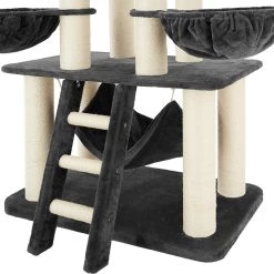 Coupon 👍 Tectake Arbre à chat GISMO 195 cm - gris/blanc 🌟 -Promos Chat Boutique 4061173052049 4