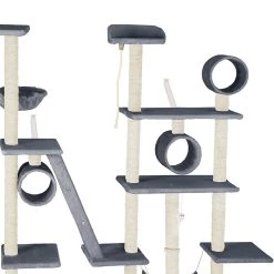 Offres 👏 Tectake Arbre à Chat Snooky 261 cm - gris ❤️ 8 Offres 👏 Tectake Arbre à Chat Snooky 261 cm - gris ❤️ -Promos Chat Boutique 4061173126009 3