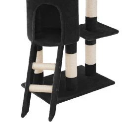 Vente flash 🧨 Tectake Arbre à chat DOMINIQUE 142 cm - noir 🤩 -Promos Chat Boutique 4260397656419 5