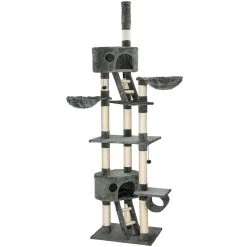 Meilleur prix 😉 Tectake Arbre à chat HANSI 260 cm - gris ❤️