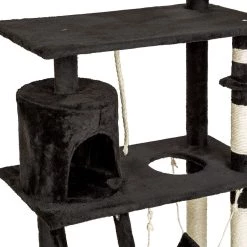 Meilleure affaire 🧨 Tectake Arbre à chat MARCEL 141 cm - noir 🌟 -Promos Chat Boutique 4260435995173 7