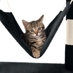 Bon marché 😍 Tectake Arbre à Chat STOKELEY 141 cm - noir 🔥 -Promos Chat Boutique 4260473664666 4