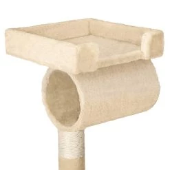 Coupon 🧨 Tectake Arbre à Chat STOKELEY 141 cm - beige 🎉 -Promos Chat Boutique 4260473664680 7