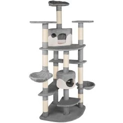 Les meilleures critiques de 🥰 Tectake Arbre à Chat FIPPI 201 cm - gris/blanc 🔔 -Promos Chat Boutique 4260473664734 2