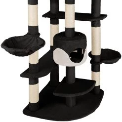 Budget ✨ Tectake Arbre à Chat FIPPI 201 cm - noir/blanc 😀 -Promos Chat Boutique 4260473664741 4