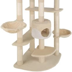 Budget 🥰 Tectake Arbre à Chat FIPPI 201 cm - beige/blanc 🔥 -Promos Chat Boutique 4260473664758 4