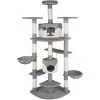 Top 10 ⌛ Tectake Arbre à Chat NELLY 204 cm - gris/blanc ✔️