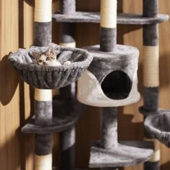 Les meilleures critiques de 🥰 Tectake Arbre à Chat FIPPI 201 cm - gris/blanc 🔔 -Promos Chat Boutique 4260490480096 3