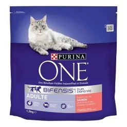 Sortie 😉 Croquettes PURINA ONE Adulte au Saumon et Céréales Complètes - PACK de 6 x 1,5KG ❤️