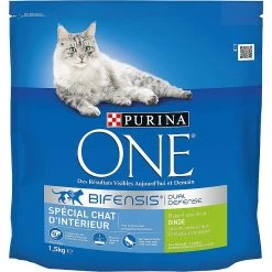 Meilleur prix 😉 Croquette PURINA ONE Spécial Chat d'Intérieur - Dinde Céréales Complètes - PACK 6 X 1,5kg ⌛