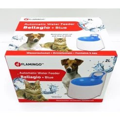 Tout neuf ✨ Flamingo Fontaine, BELLAGIO 2 litres, pour chiens et chats, couleur bleu. 🥰 -Promos Chat Boutique 5400585095845 5