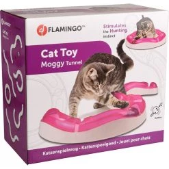 Meilleure vente 😉 Flamingo Tunnel MOGGY jeu pour chat ø 38.5 cm x 7 cm x 7.7 cm. rose. 🎁
