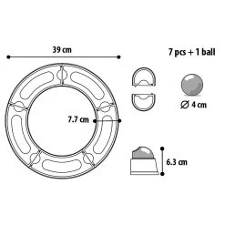 Meilleure vente 😉 Flamingo Tunnel MOGGY jeu pour chat ø 38.5 cm x 7 cm x 7.7 cm. rose. 🎁 -Promos Chat Boutique 5400585118575 4