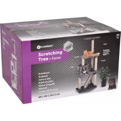 Promo 🎁 Flamingo Arbre a chat FORZA gris 60 x 40 x 151.5 cm de hauteur 🔔 -Promos Chat Boutique 5400585149661 4