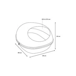 Sortie ✨ Flamingo Panier Chizmo en feutre gris 39 x 48 x 24 cm pour chat ✔️ -Promos Chat Boutique 5400585164725 5