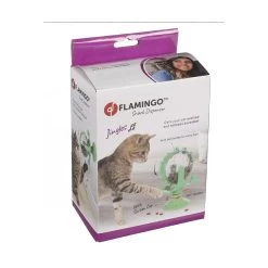 Meilleure affaire 🌟 Flamingo Distributeur de friandise de couleur vert pour chat ⭐ -Promos Chat Boutique 5400585238105 3