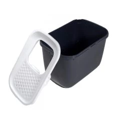 Le moins cher 🥰 Savic Maison de toilette HOP In entrée par dessus 58 x 39 x 40 cm grise pour chat 💯 -Promos Chat Boutique 5411388201807 3