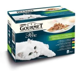 Promo 👍 Secret de Gourmet Gourmet - Perle Les Filettines avec des légumes Chat Adulte 12x85g ✔️