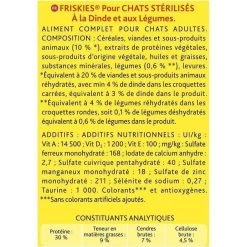 De gros ✔️ Purina Friskies FRISKIES Croquettes - A la dinde et aux légumes - Pour chats stérilisés - 7,5 kg 🛒 -Promos Chat Boutique 7613034966865 4