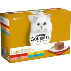 Les meilleures critiques de 😍 Secret de Gourmet Gourmet Les Timbales Patée chat Adulte - Bœuf, Poulet, Saumon, Thon - Pack de 8 - 12 boites x 85gr 🥰