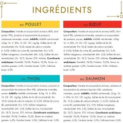 Sortie 🎉 Secret de Gourmet Gourmet Cœur Fondant Pâtée chat adulte : Bœuf, Poulet, Thon, Saumon - 12x85g 🔥 -Promos Chat Boutique 7613036411981 4