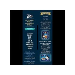 Le moins cher 🤩 FELIX En Sauce Sélection de Poissons : Saumon, Thon, Cabillaud, Carrelet 12x80g - Pack 6 🧨 -Promos Chat Boutique 7613037528770 3