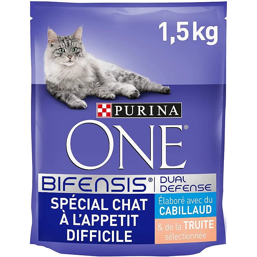 Meilleur prix 🎉 Croquette PURINA ONE Spécial Chat à l'Appetit Difficile - Cabillaud & Truite 1,5KG 😉 1 Meilleur prix 🎉 Croquette PURINA ONE Spécial Chat à l'Appetit Difficile - Cabillaud & Truite 1,5KG 😉