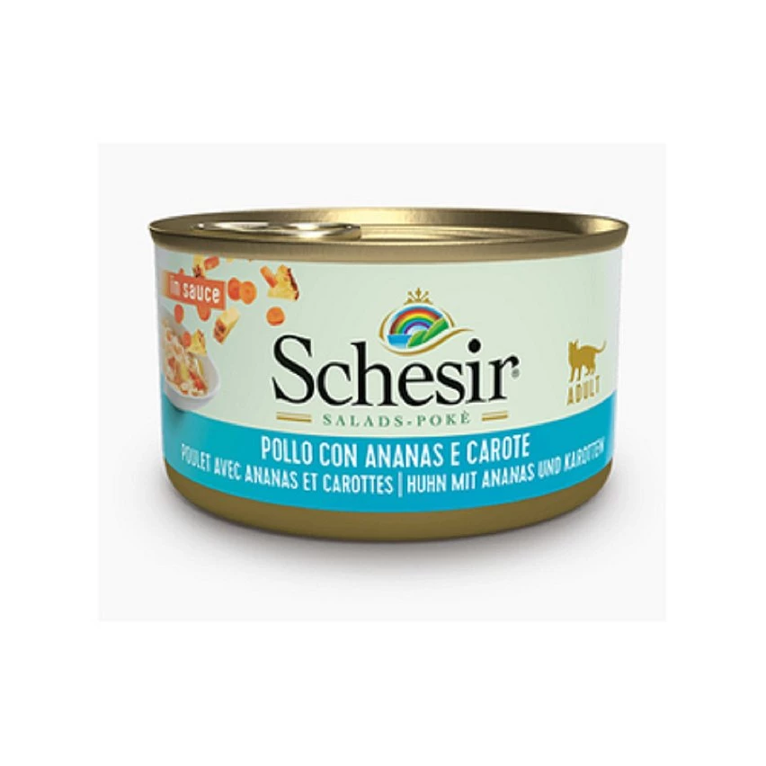 Le moins cher ⭐ Salade Poké Schesir en sauce pour chat 85g - Pack de 14 ❤️ 1 Le moins cher ⭐ Salade Poké Schesir en sauce pour chat 85g - Pack de 14 ❤️