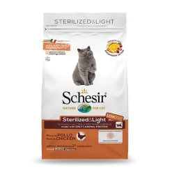 De gros 🤩 SCHESIR- Croquette pour chat Sterilisé Light - Poulet ✨
