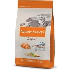 Budget 🔔 Nature's Variety - Croquette Original pour chat Sterilisé - Saumon ⭐