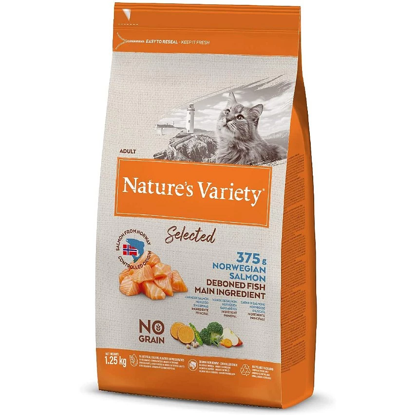 Remise 🛒 Nature's Variety - Croquette Selected pour Chat Adult - Saumon 🤩 1 Remise 🛒 Nature's Variety - Croquette Selected pour Chat Adult - Saumon 🤩