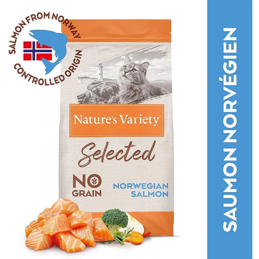 Remise 🛒 Nature's Variety - Croquette Selected pour Chat Adult - Saumon 🤩 2 Remise 🛒 Nature's Variety - Croquette Selected pour Chat Adult - Saumon 🤩 – Image 2