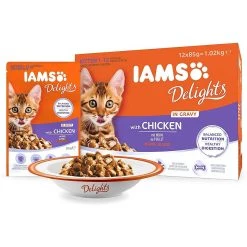 Meilleur prix 😀 IAMS Chaton - Sachets Poulet 12 x 85g 🥰 -Promos Chat Boutique 8710255100463 2