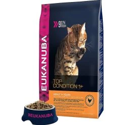 Promo 🤩 Croquette Eukanuba Top Condition pour Chat Adult - Poulet & Foie 🌟
