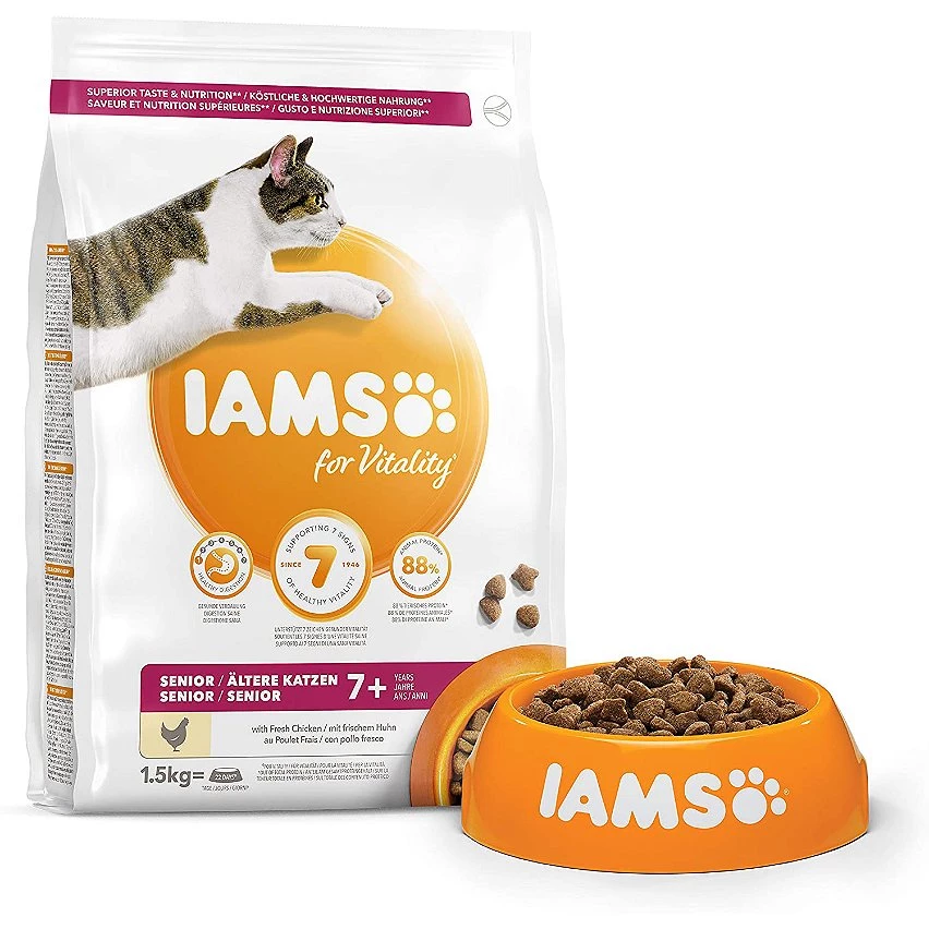 Offres 🎉 Croquette IAMS Vitality - Pour Chat Senior 1,5kg 🤩 1 Offres 🎉 Croquette IAMS Vitality - Pour Chat Senior 1,5kg 🤩