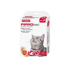 Grosses soldes 😀 Beaphar FIPROtec antiparasitaire chat : 6 pipettes 🛒