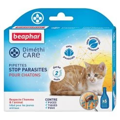 Meilleur prix 🌟 Beaphar Pipette Diméthicare Stop Parasites pour chaton 😍