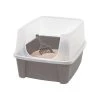 Promo 👍 IRIS OHYAMA - Bac a litiere pour chat avec pelle - Cat Litter Box - Taupe - 38 x 48,5 x 30,5 cm 🌟