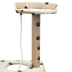 Le moins cher 🧨 vidaXL Arbre à chat et griffoir Sisal 150 cm Empreintes de pattes Beige ❤️ -Promos Chat Boutique 8718475522898 3