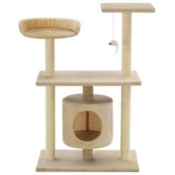 Acheter 🔥 vidaXL Arbre à chat avec griffoir en sisal 95 cm Beige 🔥