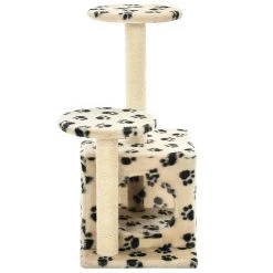 Grosses soldes 🔔 vidaXL Arbre à chat avec griffoir en sisal 60 cm Beige Motif de pattes 🔥 6 Grosses soldes 🔔 vidaXL Arbre à chat avec griffoir en sisal 60 cm Beige Motif de pattes 🔥 -Promos Chat Boutique 8718475598275 4
