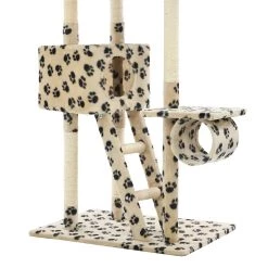 De gros 😉 vidaXL Arbre à chat avec griffoir en sisal 230-260cm Beige Motif patte ✨ 7 De gros 😉 vidaXL Arbre à chat avec griffoir en sisal 230-260cm Beige Motif patte ✨ -Promos Chat Boutique 8718475598329 5