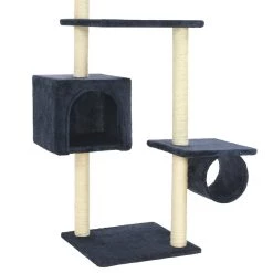 Le moins cher 💯 vidaXL Arbre à chat avec griffoirs en sisal 260 cm Bleu foncé 🤩 -Promos Chat Boutique 8718475598435 5
