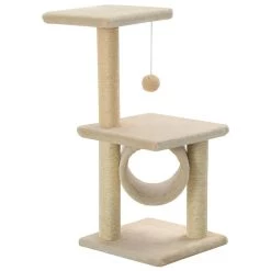 Offres 🧨 vidaXL Arbre à chat avec griffoirs en sisal 65 cm Beige 🥰