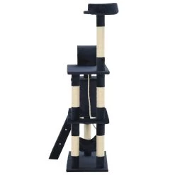 Budget 🛒 vidaXL Arbre à chat avec griffoirs en sisal 140 cm Bleu foncé 🎁 -Promos Chat Boutique 8718475599876 4