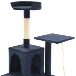 Grosses soldes ⌛ vidaXL Arbre à chat avec griffoirs en sisal 120 cm Bleu foncé ✔️ -Promos Chat Boutique 8718475599944 4