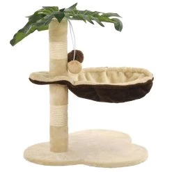 Le moins cher 😍 vidaXL Arbre à chat avec griffoir en sisal 50 cm Beige et Marron 🛒
