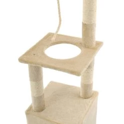 De gros ✨ vidaXL Arbre à chat avec griffoirs en sisal 109 cm Beige ⌛ -Promos Chat Boutique 8718475600046 4