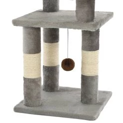 Bon marché 🔥 vidaXL Arbre à chat avec griffoirs en sisal 65 cm Gris ⌛ -Promos Chat Boutique 8718475600077 4